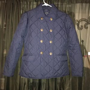 Quilted Navy Blue Girls Ralph Lauren Jacket